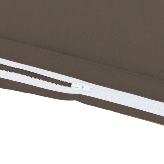 ひもなしラクラク掛け布団カバー ダブル(NG MJ03 プレーン BR D) 8枚目画像