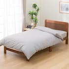 ひもなしラクラク掛け布団カバー シングル(Nグリップ MJ03 GY S) 2枚目画像