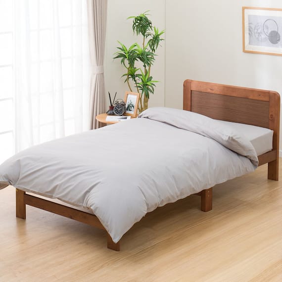 ひもなしラクラク掛け布団カバー シングル(Nグリップ MJ03 GY S) 2枚目画像