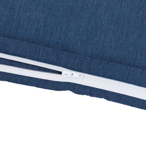 ひもなしラクラク掛け布団カバー セミダブル(Nグリップ MJ03 NV SD) 8枚目画像