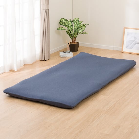 たて・よこストレッチ Nフィットシーツ セミダブル-ダブル(FT03プレーン NV SD-D) 2枚目画像