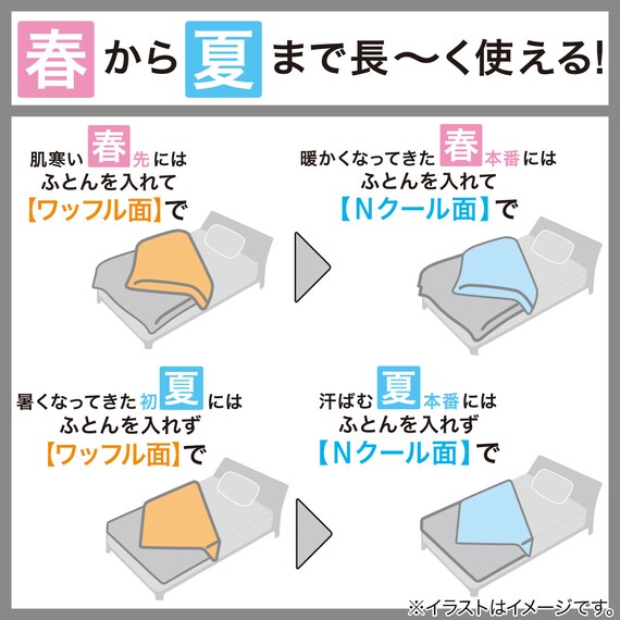 掛け布団カバー ダブル(Nクール PB 24NC-02 D) 5枚目画像