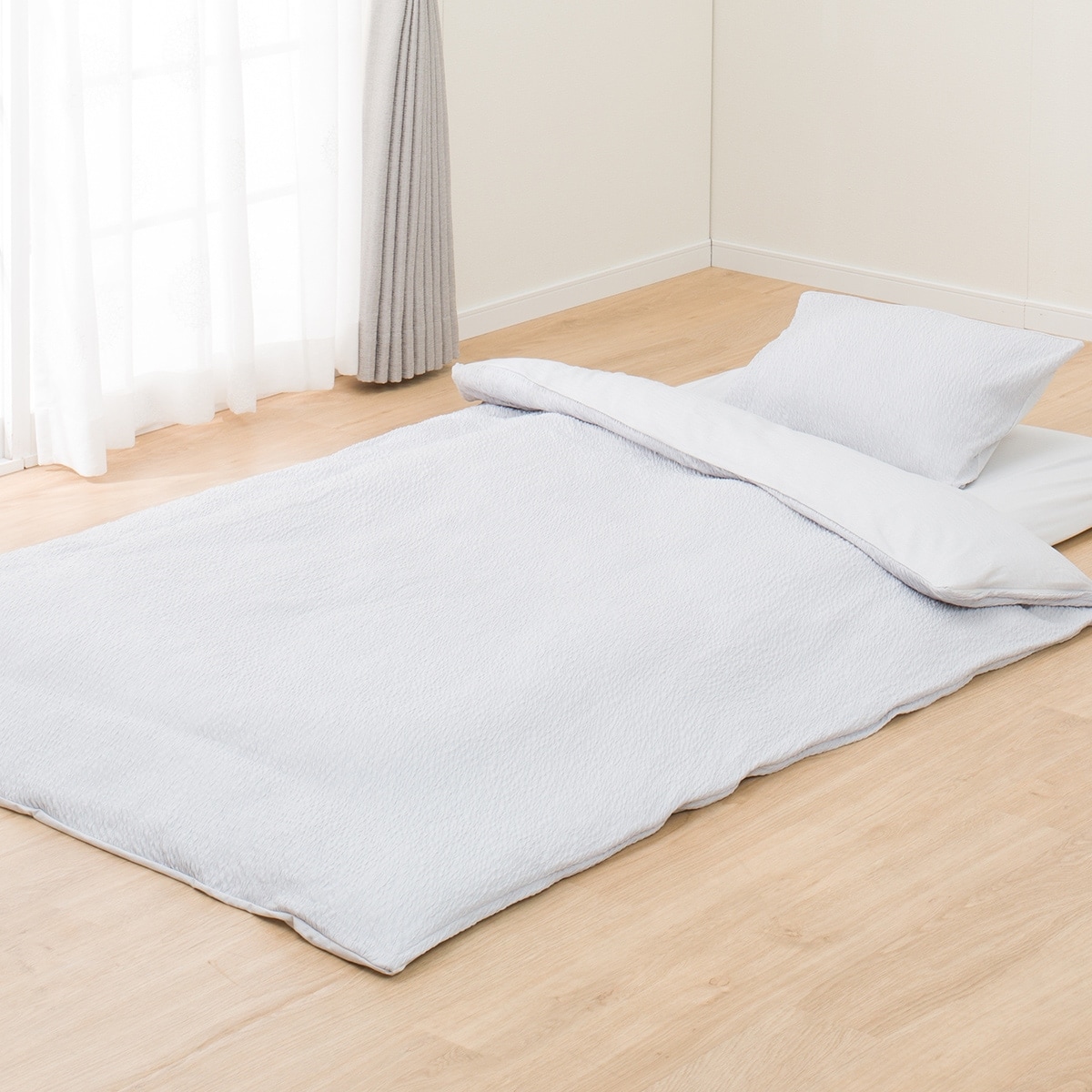 受け渡し予定者様あり】【美品】ニトリ敷布団カバー(シングル 受け渡し予定者様あり】【美品】ニトリ敷布団カバー(シングル