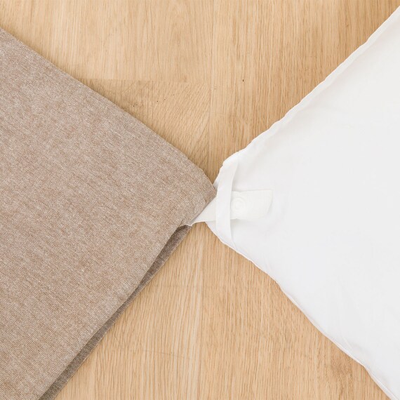 掛け布団カバー セミダブル(コットンウォッシュ W2 SZ35 BR SD) 6枚目画像