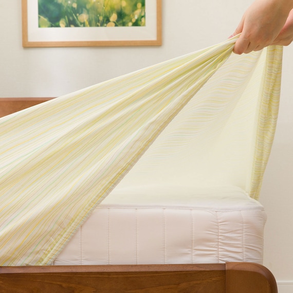 マルチすっぽりシーツ セミダブル(PT44 リーフガラ GR SD) 3枚目画像