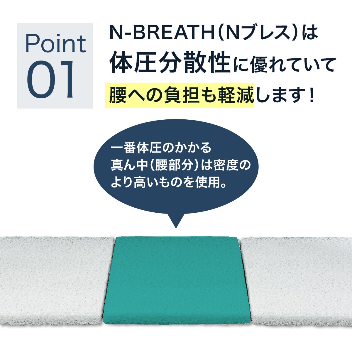 美品　ニトリ　N-BREATH 敷ふとん　シングル