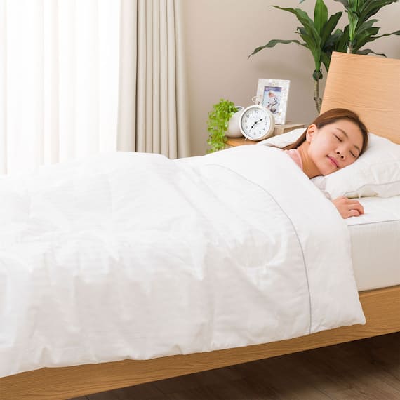 両面使える肌布団 シングル(Nクール メンサテン o-i WH S) 3枚目画像