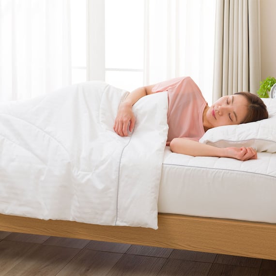 両面使える肌布団 シングル(Nクール メンサテン o-i WH S) 4枚目画像