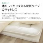 ひろびろ使えて小さくしまえる硬質4つ折マットレス ダブル(プロテ NF D) 4枚目画像