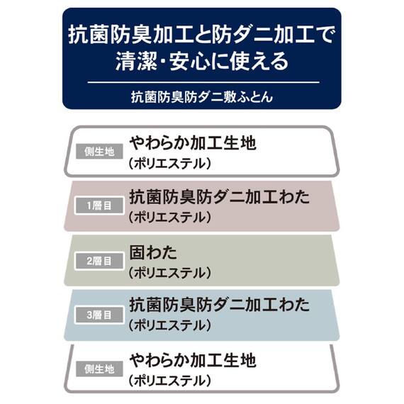 抗菌防臭防ダニ 敷布団　シングル 14枚目画像