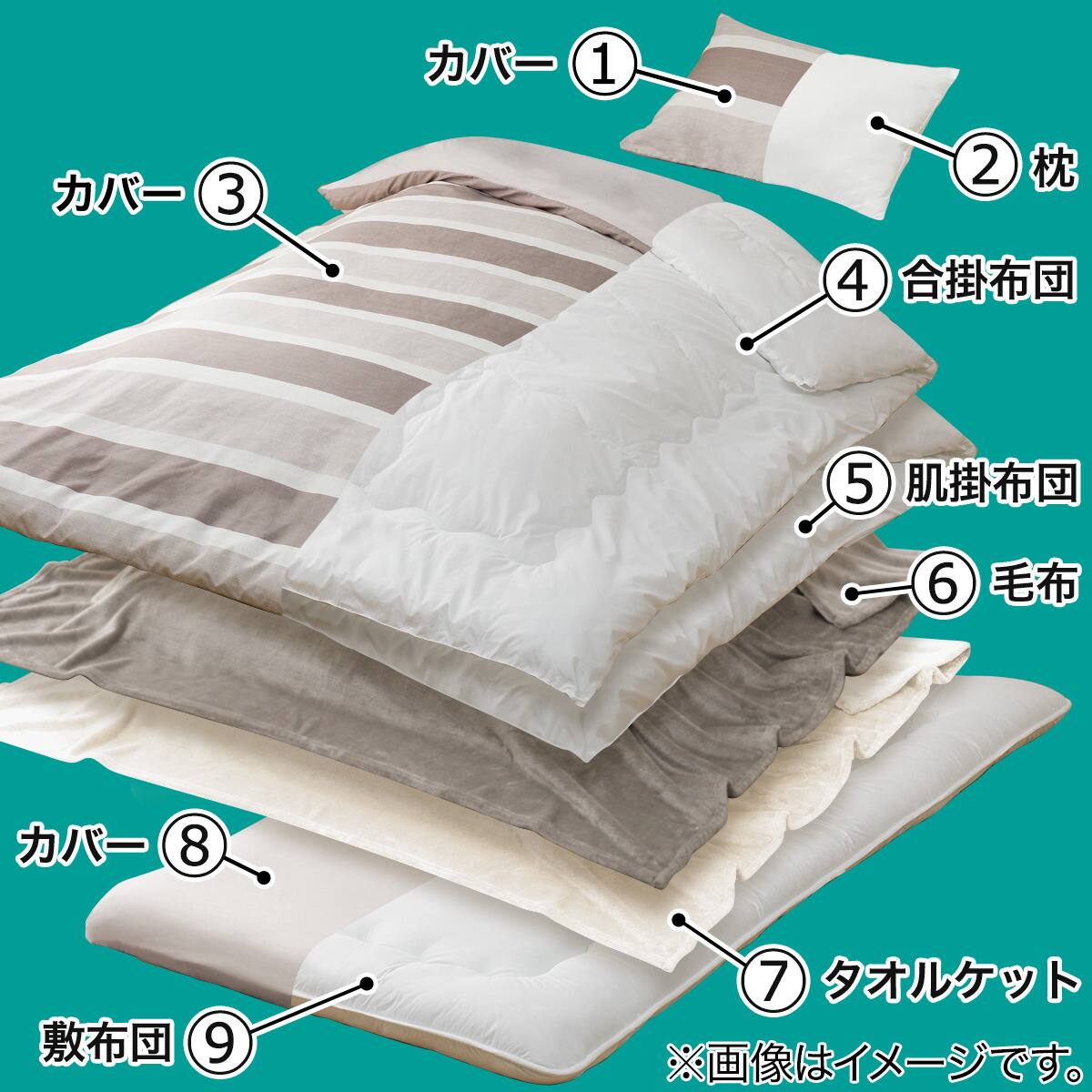 オールシーズン使える寝具９点セット ふとん用 I N 通販 ニトリネット 公式 家具 インテリア通販