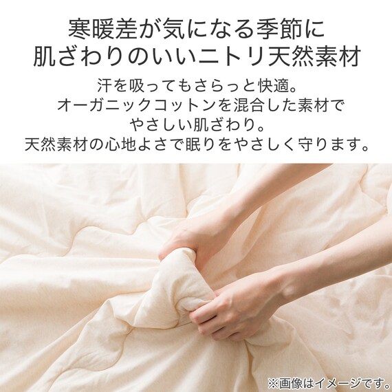 肌布団　シングル(オーガニックコットン混 OG2 S BE T01) 4枚目画像