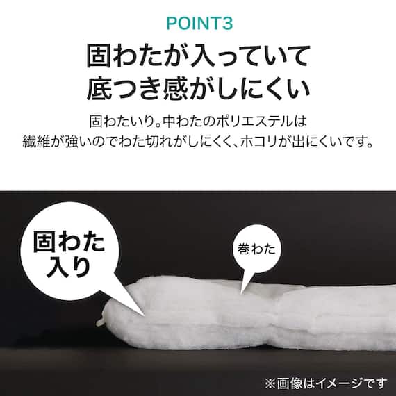 収納しやすい抗菌防臭敷布団 シングル(F2201) 6枚目画像