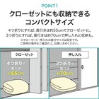 収納しやすい抗菌防臭敷布団 セミダブル(F2201) 9枚目画像