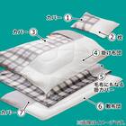 毛布にもなる掛ふとんカバー付き 寝具7点セット シングル(Nウォーム S2301 GY S) 2枚目画像