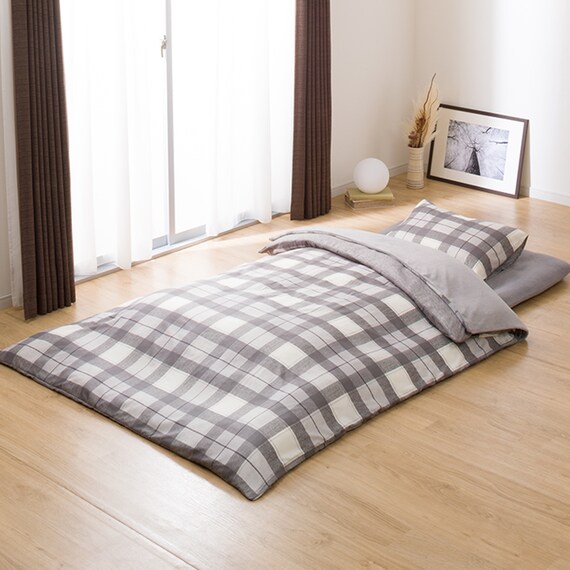 毛布にもなる掛ふとんカバー付き 寝具７点セット　シングル(Nウォーム S2301 GY S) 3枚目画像