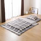 毛布にもなる掛ふとんカバー付き 寝具7点セット シングル(Nウォーム S2301 GY S) 4枚目画像