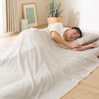 カバー付き 2枚合わせ掛け布団 布団セット 9点 (S2306 シングル ベージュ) 13枚目画像