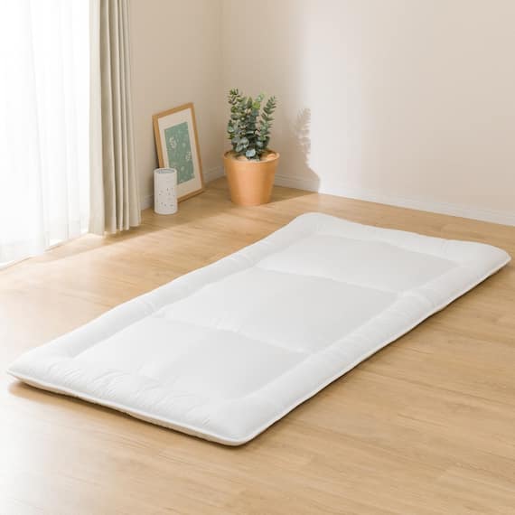 カバー付き 2枚合わせ掛け布団 布団セット 9点 (S2306 セミダブル ベージュ) 31枚目画像