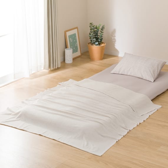 カバー付き 2枚合わせ掛け布団 布団セット 11点 (S2306 ダブル ベージュ) 18枚目画像