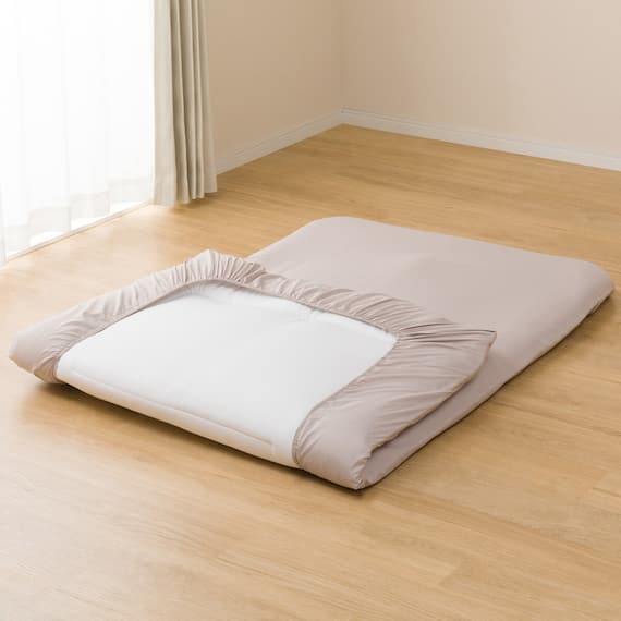 カバー付き 2枚合わせ掛け布団 布団セット 11点 (S2306 ダブル ベージュ) 21枚目画像