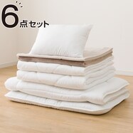 カバーなしオールシーズン防ダニ寝具6点セット(S2306)