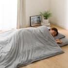 カバー付き 温度調整掛け布団 布団セット 6点 (S2305 セミダブル グレー) 12枚目画像