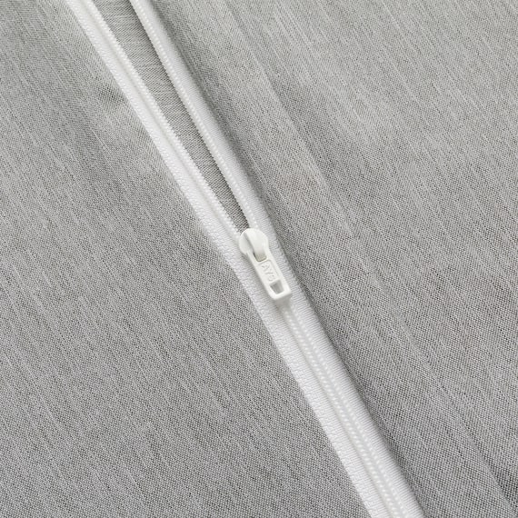 カバー付き 温度調整掛け布団 布団セット 6点 (S2305 セミダブル グレー) 17枚目画像