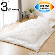 カバーなし温度調整防ダニ寝具3点セット(S2305)