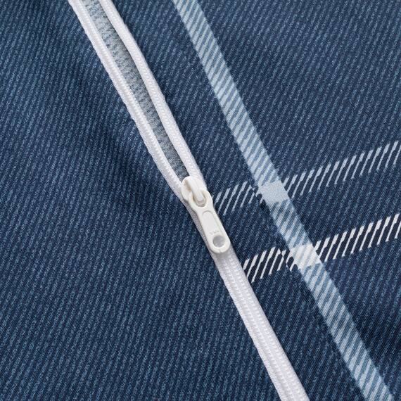 カバー付き ボリューム敷布団 布団セット 6点 (S2306 セミダブル ネイビー) 14枚目画像