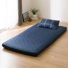 カバー付き ボリューム敷布団 布団セット 6点 (S2306 セミダブル ネイビー) 15枚目画像