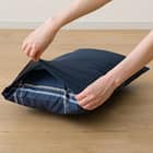 カバー付き ボリューム敷布団 布団セット 8点 (S2306 ダブル ネイビー) 19枚目画像