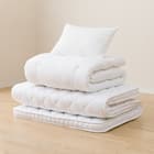 ボリューム敷布団 布団セット 3点 (S2306 セミダブル ホワイト) 9枚目画像