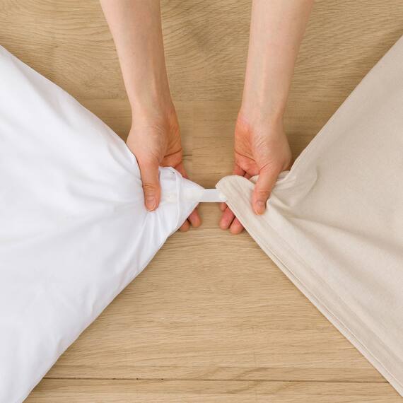 ボリューム敷布団 布団セット 3点 (S2306 セミダブル ホワイト) 12枚目画像