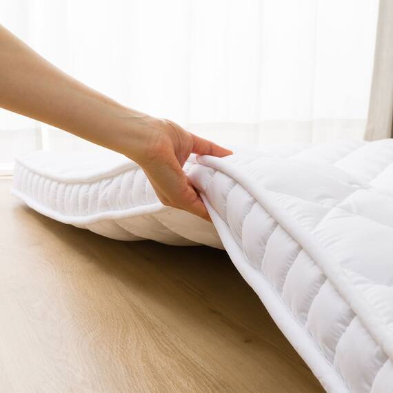 ボリューム敷布団 布団セット 3点 (S2306 セミダブル ホワイト) 16枚目画像