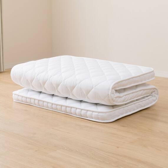 ボリューム敷布団 布団セット 4点 (S2306 ダブル ホワイト) 14枚目画像