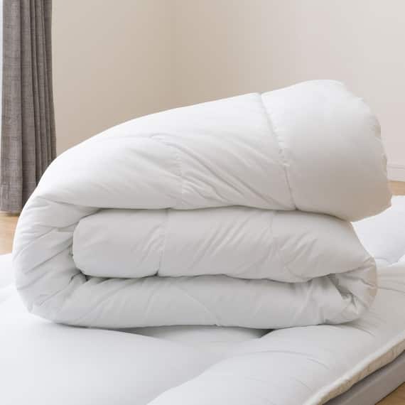 カバー付き 3つ折りマットレス付き 布団セット 11点 (S2307 セミダブル グレー) 29枚目画像