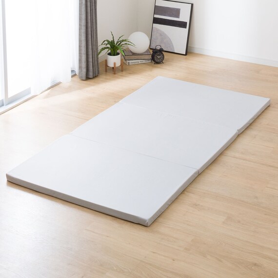 2枚合わせ掛け布団 3つ折りマットレス付き 布団セット 8点 (S2307 シングル アイボリー) 24枚目画像