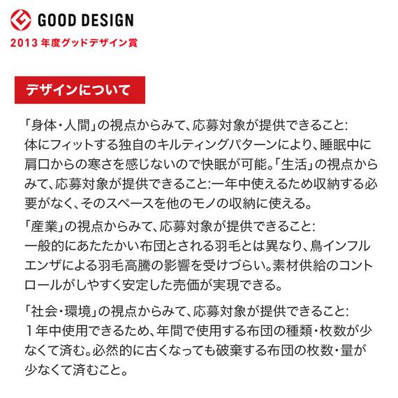 そのまま使える温度調整掛ふとん　シングル(BL K2407 S) 21枚目画像