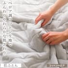 肌布団 シングル(コットンベロア S LGY S2412) 2枚目画像
