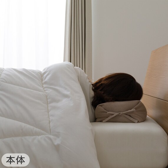 綿生地そば枕(イブキ3)本体+カバーセット(Nフィット ニット ミニサイズ NV2) 5枚目画像
