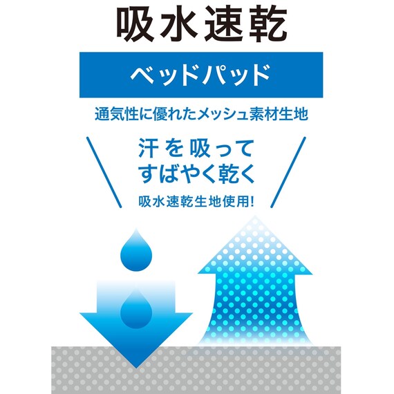 吸水速乾ベッドパッド　シングル(NF S) 2枚目画像