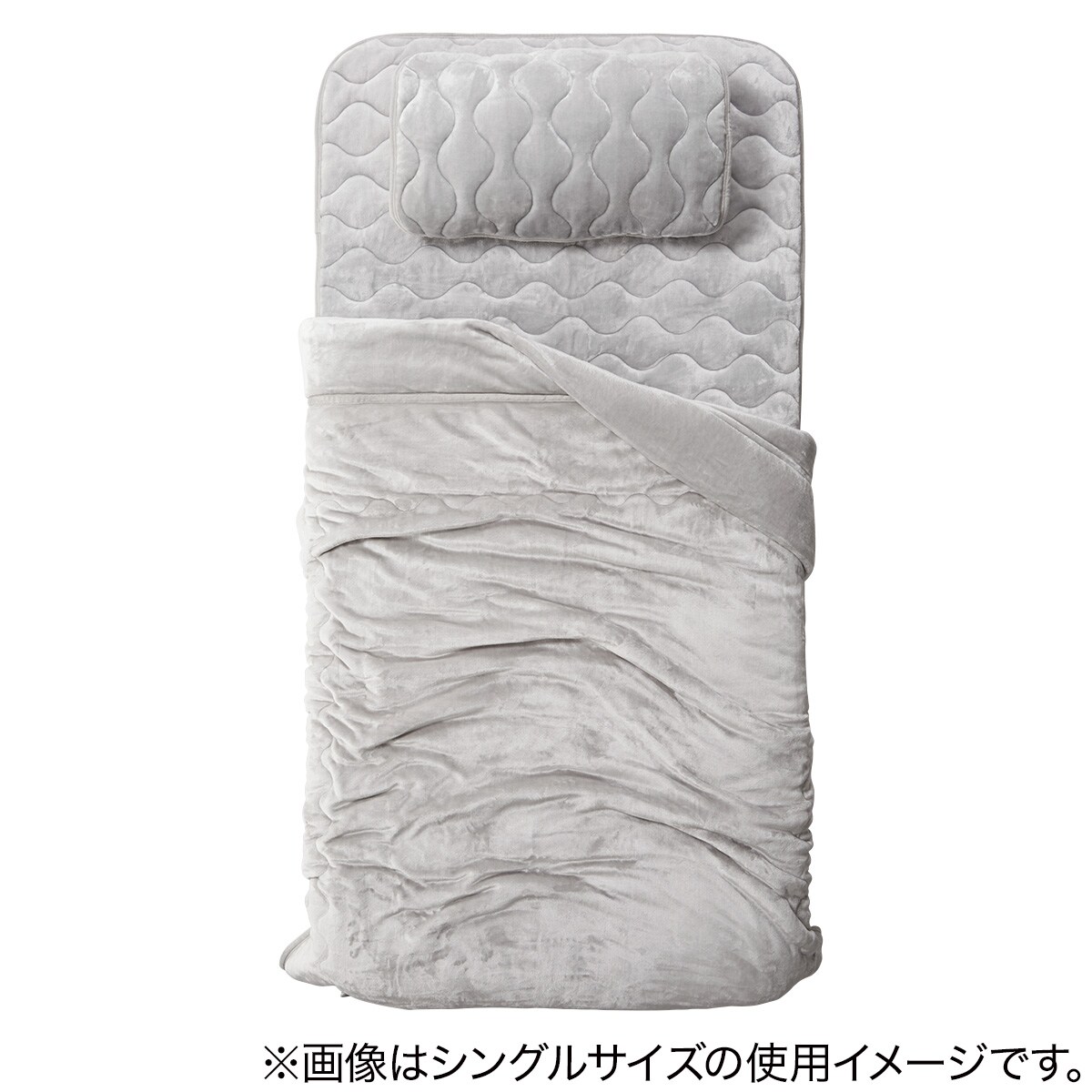 置くだけ簡単 敷きパッド ダブル(NウォームWSP GY D A2212)通販 | ニトリネット【公式】 家具・インテリア通販