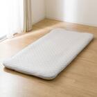 ゴムバンド付き敷きパッド シングル(ドライワッフル S GY S2311) 8枚目画像