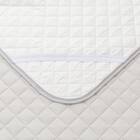 ゴムバンド付き敷きパッド　シングル(ドライワッフル S GY S2311) 12枚目画像