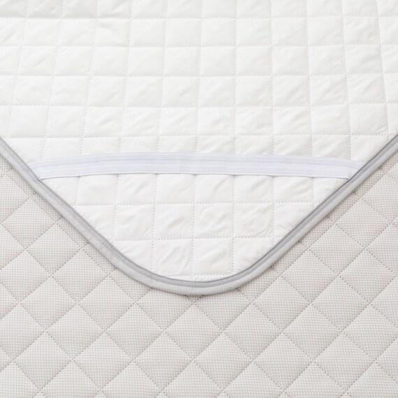 ゴムバンド付き敷きパッド　シングル(ドライワッフル S GY S2311) 12枚目画像