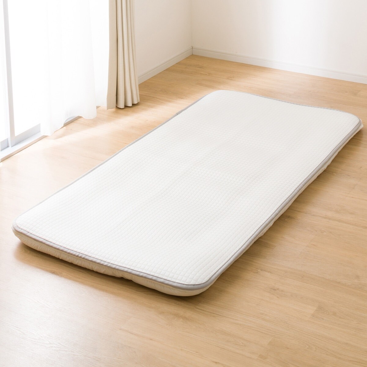 【新品未使用】ニトリ ダブル 綿100% 敷きパッド 置くだけ簡単 ２枚セット 置くだけ簡単！敷きパッド セミダブル(NクールWSP+メッシュ SD S2304