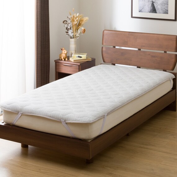 両面使える　敷きパッド　セミダブル(NウォームWSP GY SD A2312) 2枚目画像