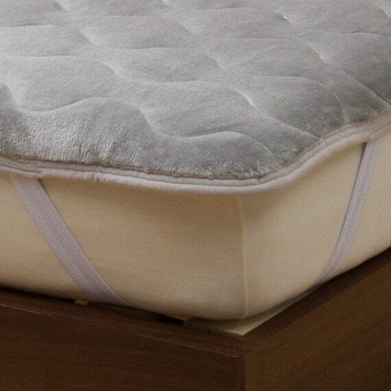 両面使える　敷きパッド　セミダブル(NウォームWSP GY SD A2312) 8枚目画像