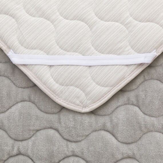 両面使える　敷きパッド　セミダブル(NウォームWSP GY SD A2312) 12枚目画像